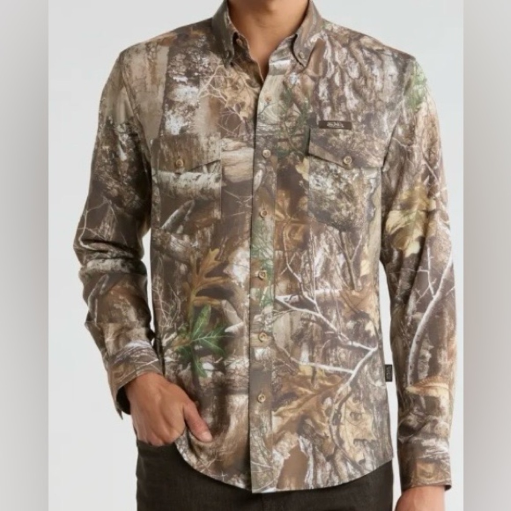 VON DUTCH Camo Print Long Sleeve Shirt - Picture 11 of 16
